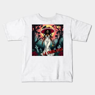 LA DIABLESSE / JABLESSE – FULL COLOUR – FETERS AND LIMERS – CARIBBEAN FOLKLORE EVENT DJ GEAR Kids T-Shirt